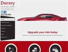 Tablet Screenshot of dorseytireautocare.com